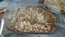Arroz com lentilha