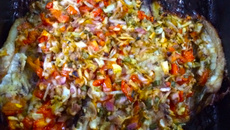 Peixe assado à moda pantaneira