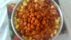 Nhoque com açafrão