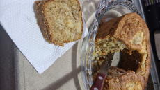 Bolo de maçã e aveia