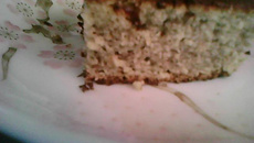 Bolo de banana com linhaça e germe de trigo