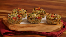 Muffin de couve-flor com frango