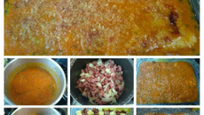 Escondidinho de abóbora com calabresa