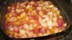 Salada de frutas assadas