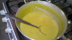 Mingau de milho verde com rapadura