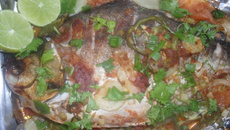 Caranha assada recheada