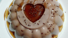 Pudim de maria-mole de chocolate