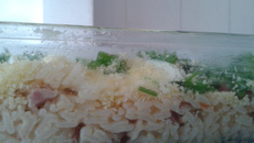 Arroz de forno com calabresa