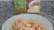 Nhoque com purê de batata instantâneo