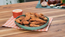 Filezinho de frango empanado na quinoa