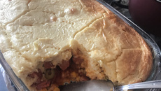 Cachorro quente de forno no liquidificador