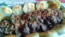 Lagarto com batata do Betão