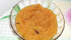 Doce de moranga cremoso com coco