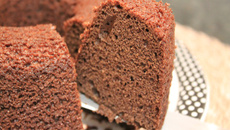 Bolo simples de chocolate light (liquidificador)