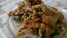 Cevadinha com mix de legumes