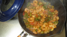 Camarão ao molho de tomate