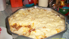 Torta de aipim com Carne Moída