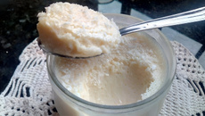 Mousse de leite em pó