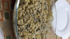 Macarrão com shitake