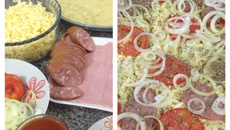 Pizza low carb couve-flor Saraiva