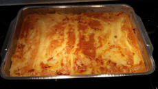 Torta de aveia com recheio de frango, azeitonas e palmito