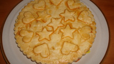 Torta de frango com massa podre diferente