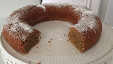 Bolo de maçã nutritivo