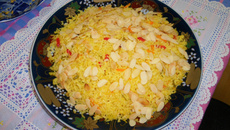 Frango com arroz e açafrão