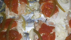 Salmão de forno simples