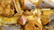 Filé de merluza com purê de batatas