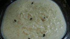 Arroz doce na panela de pressão