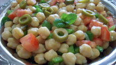 Salada de grão-de-bico