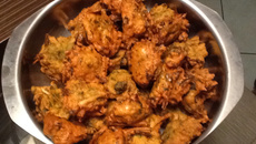 Bolinho de talo de espinafre