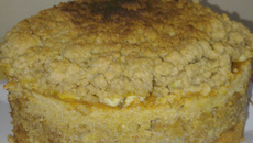 Bolo cuca de banana integral