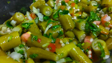 Salada de quiabo deliciosa