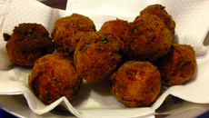 Porpeta recheada na brasa