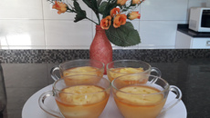 Pudim de laranja de colher