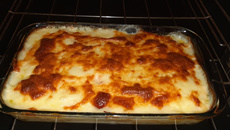 Batata gratinada ao creme branco especial