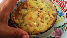 Torta salgada de xícara