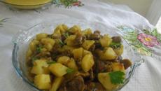 Moela com batata
