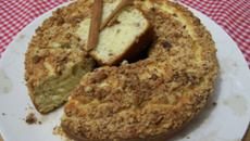 Bolo cuca de amendoim