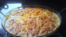 Lasanha de berinjela e soja