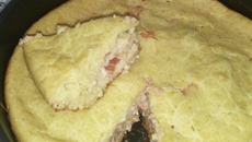 Torta cremosa de calabresa