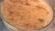 Torta de bolacha com café