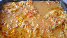 Lasanha de macarrão Ninho