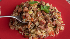 Arroz carreteiro simples