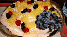 Torta gelada de uva da Rota do Charme