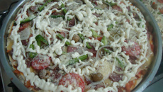 Massa super rápida de pizza crocante