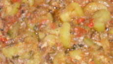 Abobrinha com Sardinha