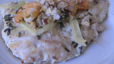 Peixe ao forno com castanhas do Pará